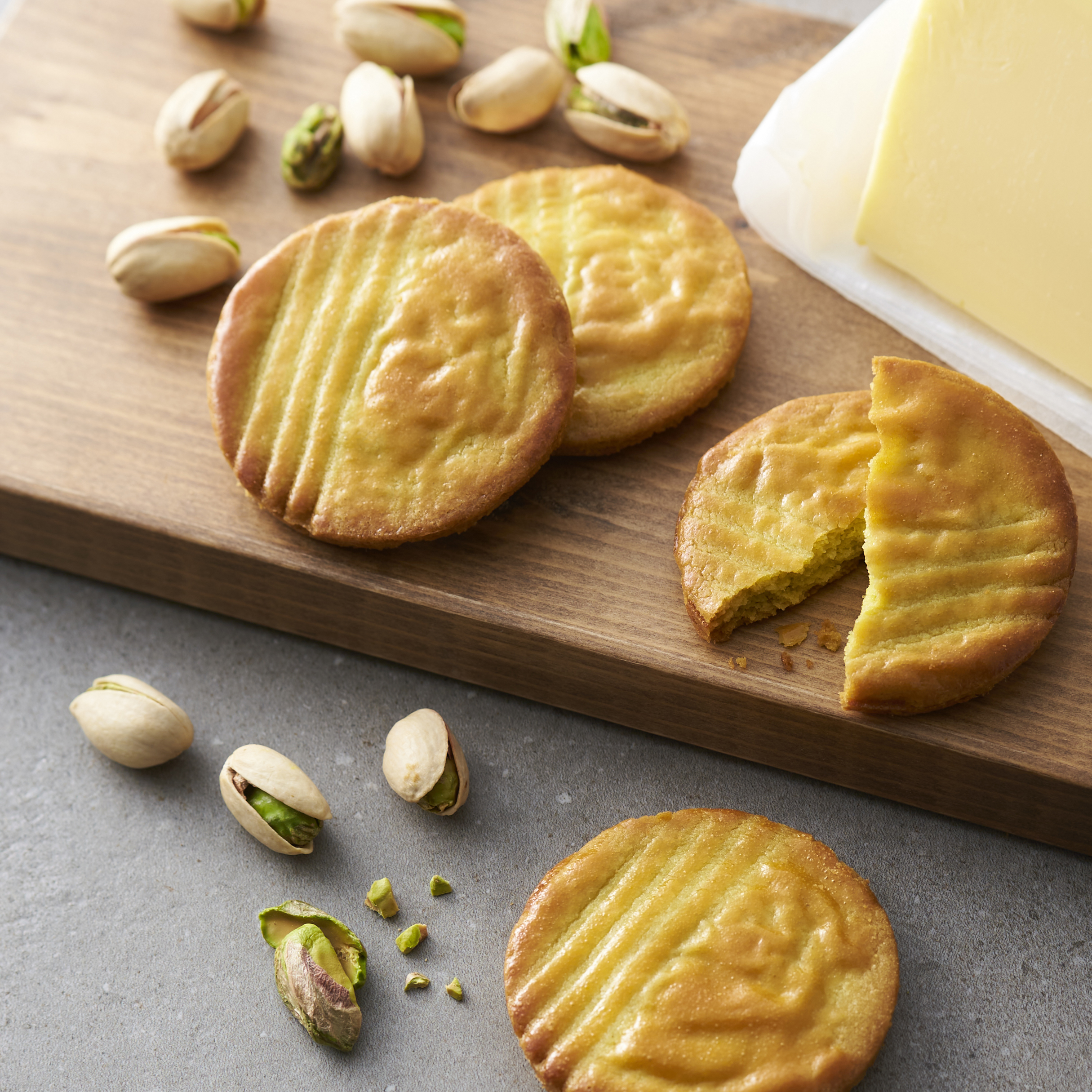 店頭で焼き上げるガレット ブルトンヌ（ピスターシュ）