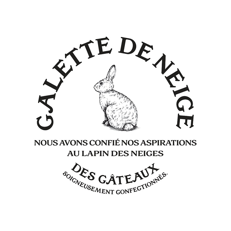 ブランドのシンボルである“ゆき”うさぎを表しているロゴマーク