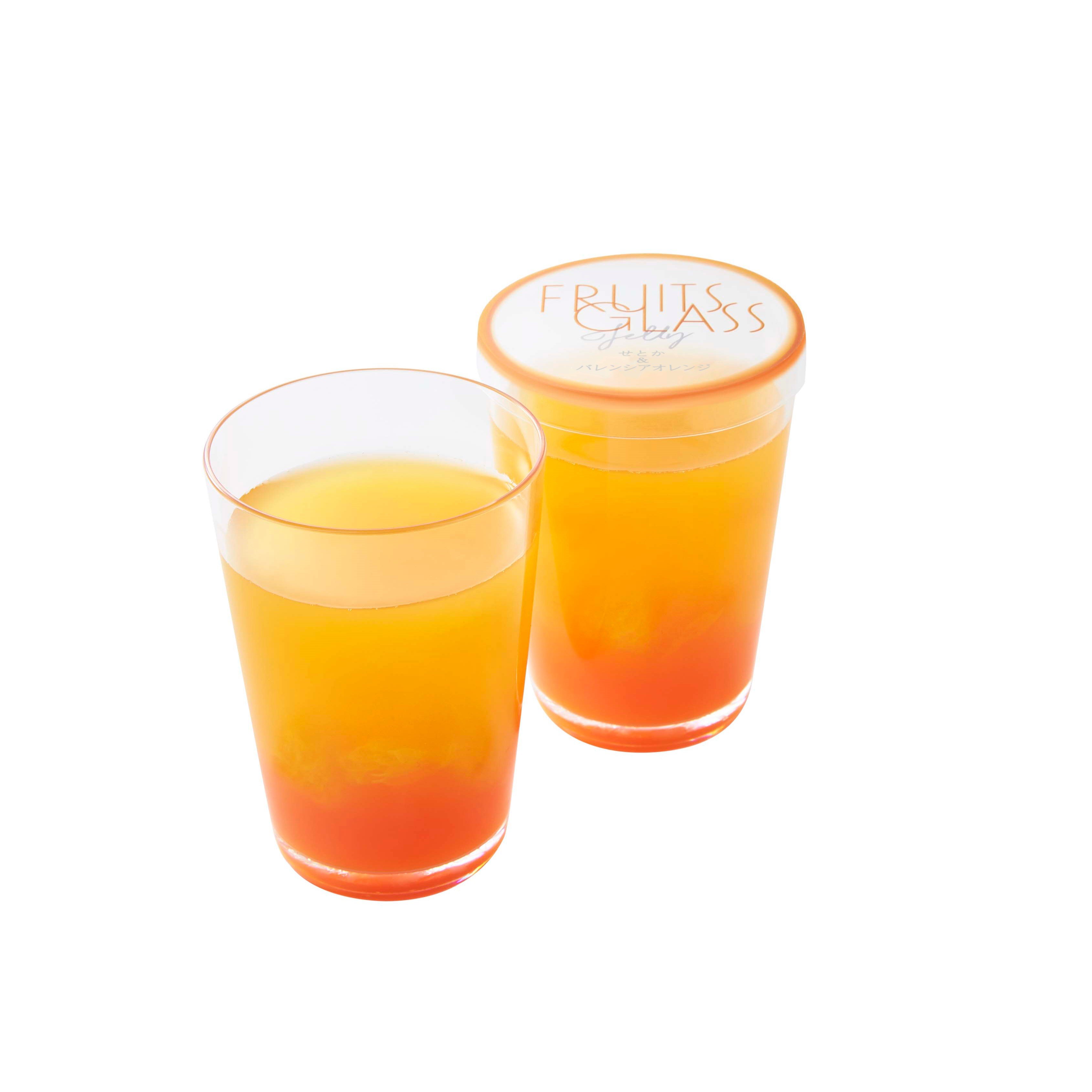 フルーツグラスゼリー
（せとか＆バレンシアオレンジ）